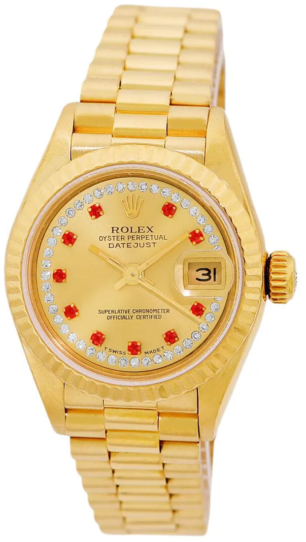 Rolex Lady-Datejust 69178 26mm Yellow gold White