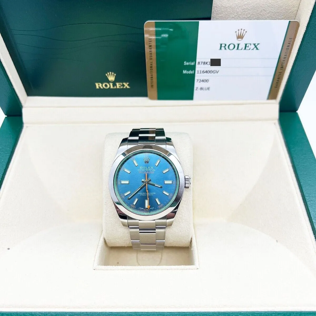 Rolex Milgauss 116400GV-0002 40mm Stainless steel Blue 4