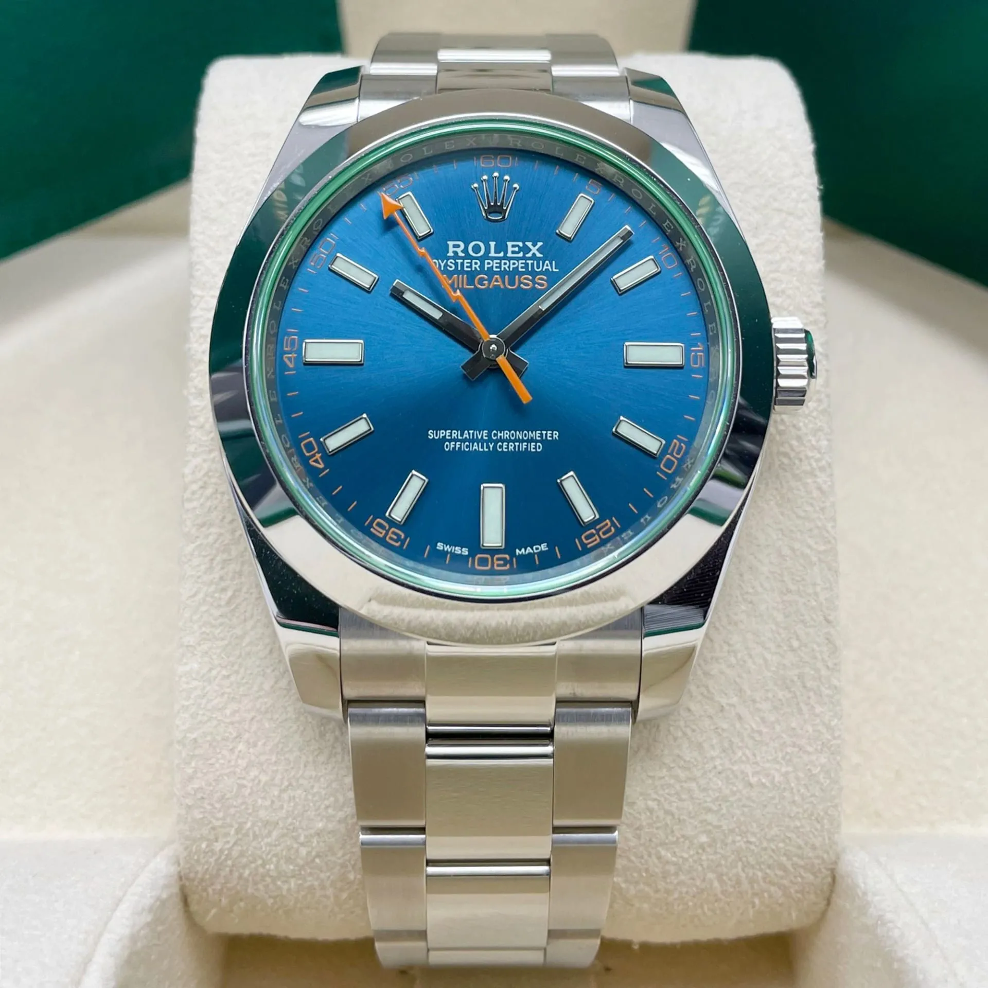 Rolex Milgauss 116400GV-0002 40mm Stainless steel Blue