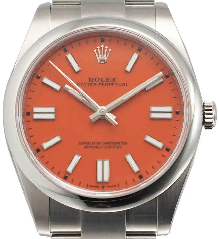 Rolex Oyster Perpetual 124300-0007 41mm Stainless steel Red