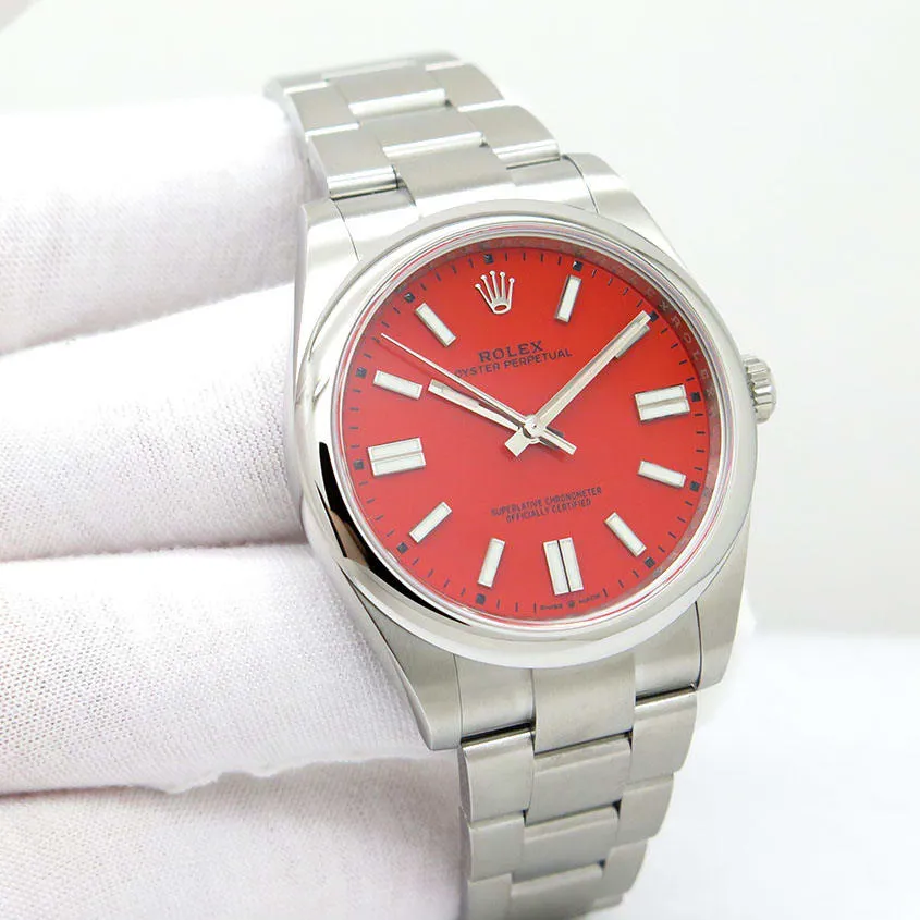 Rolex Oyster Perpetual 124300-0007 41mm Stainless steel Red