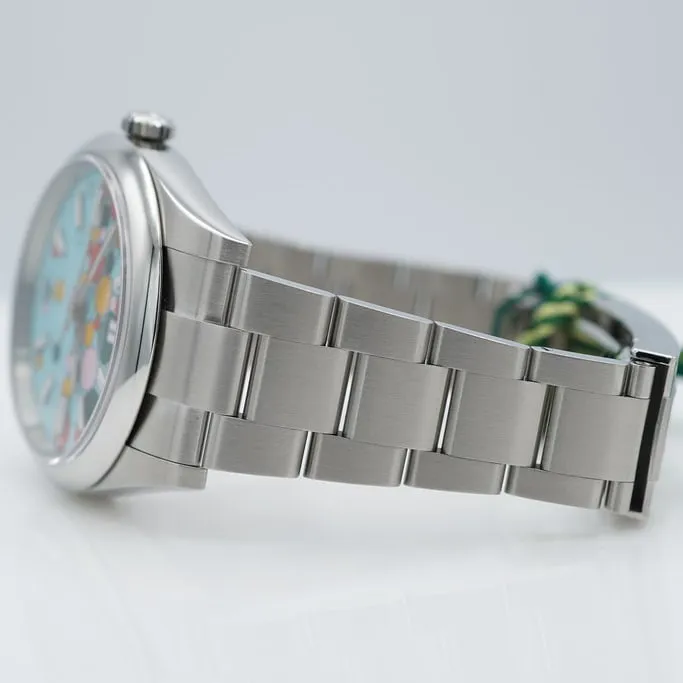 Rolex Oyster Perpetual 124300-0008 41mm Oystersteel Blue and Artistic dial 4