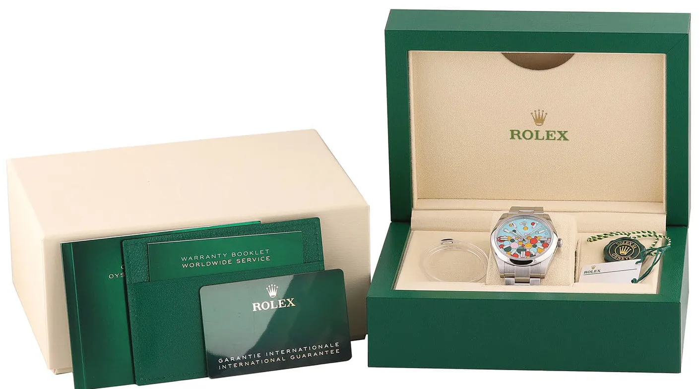 Rolex Oyster Perpetual 124300-0008 41mm Oystersteel Blue and Artistic dial 3