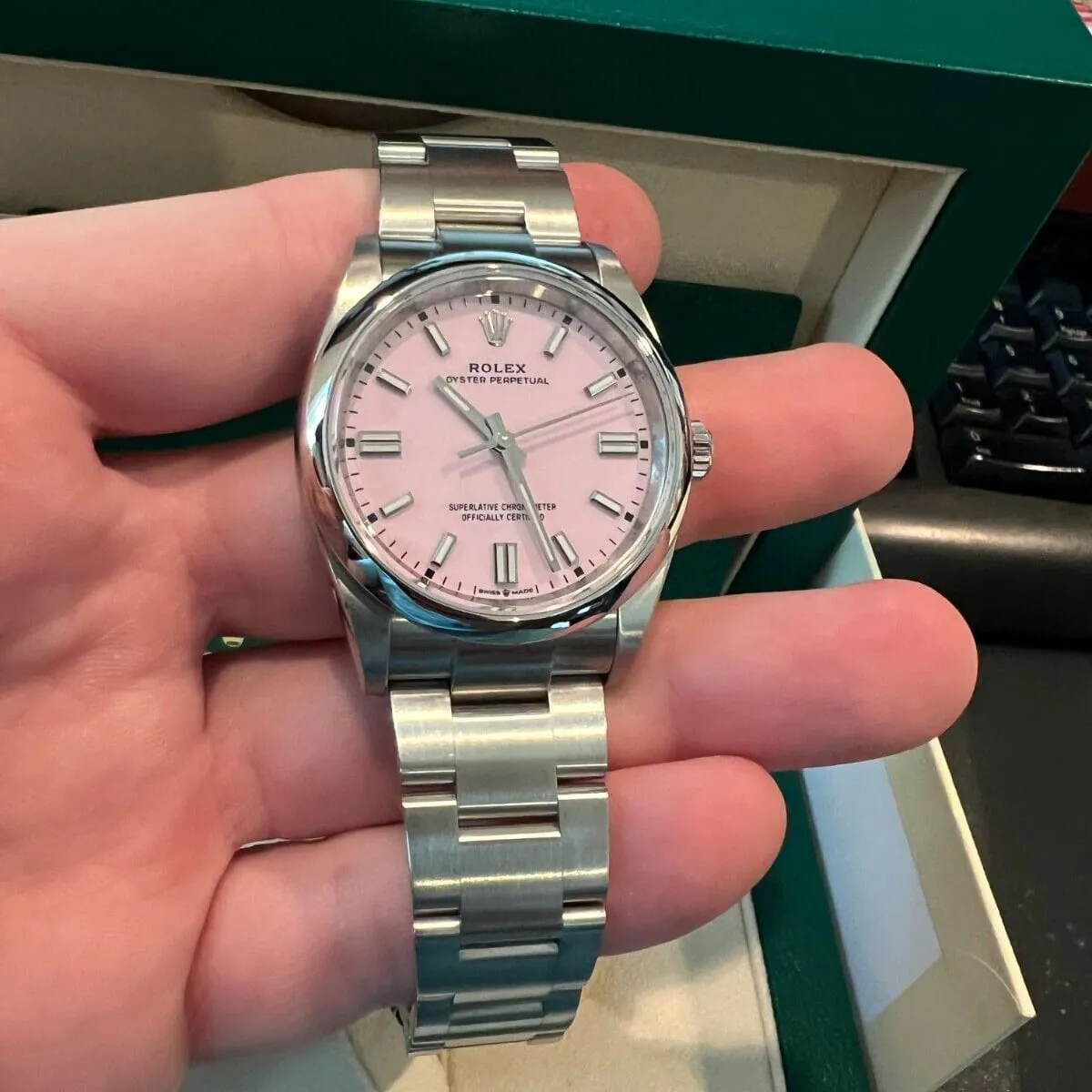 Rolex Oyster Perpetual 126000-0008 36mm Oystersteel Pink