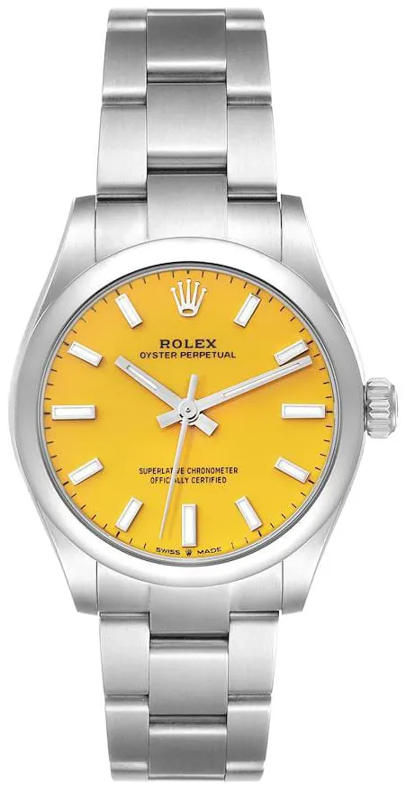 Rolex Oyster Perpetual 277200-0005 31mm Stainless steel Yellow