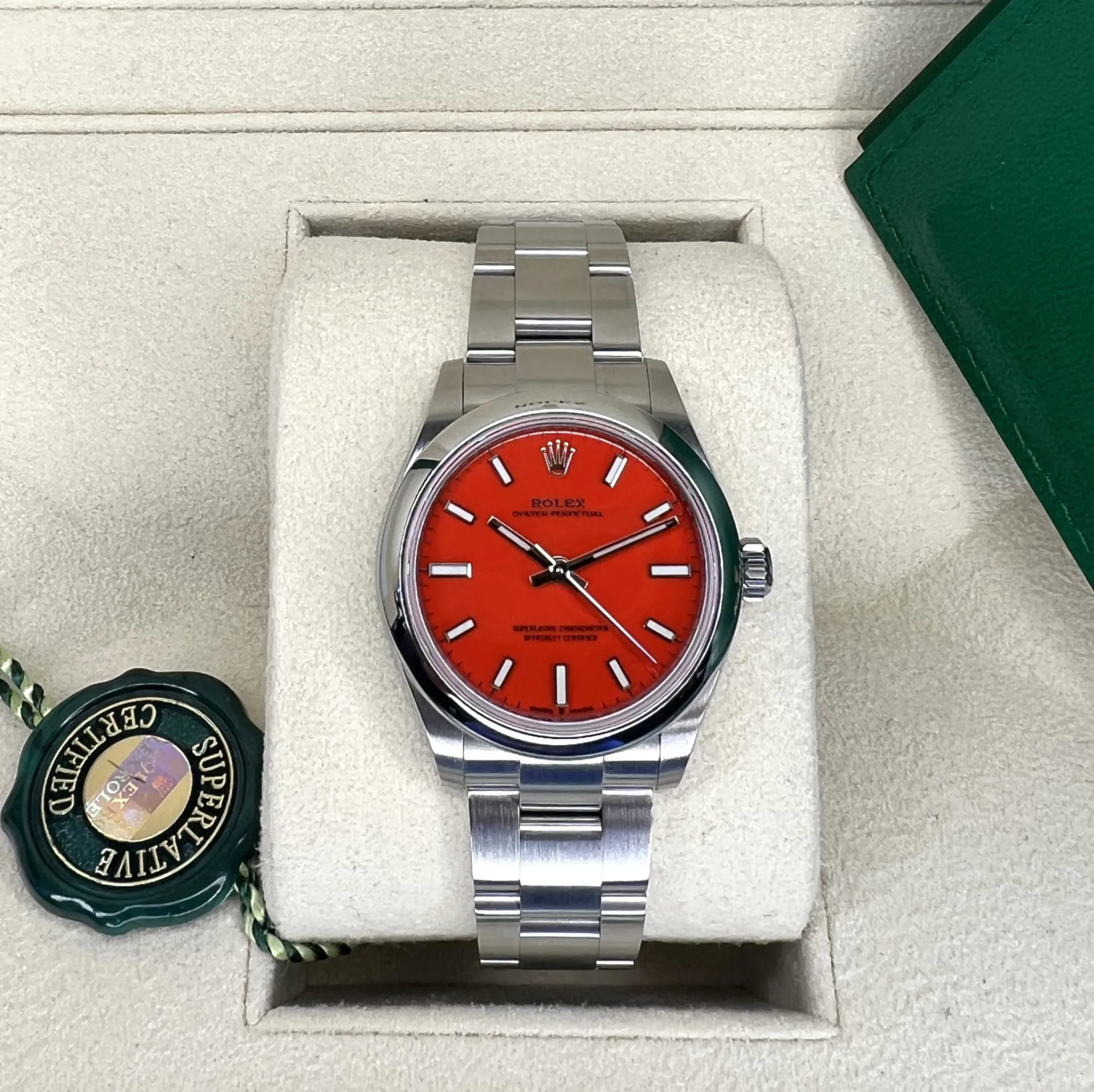 Rolex Oyster Perpetual 277200-0008 31mm Stainless steel Orange