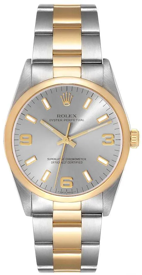 Rolex Oyster Perpetual 34 14203 34mm Stainless steel Champagne