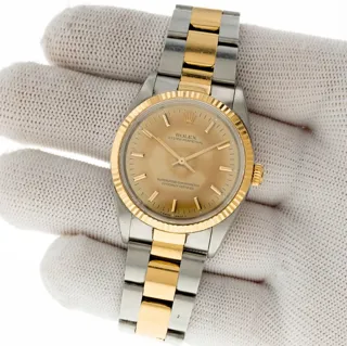 Rolex Oyster Perpetual 34 14233 Stainless steel Champagne