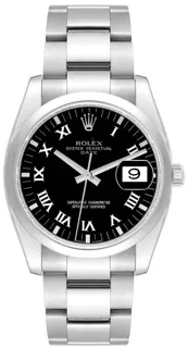 Rolex Oyster Perpetual Date 115200 Stainless steel Black