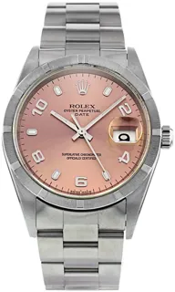 Rolex Oyster Perpetual Date 15210 Stainless steel Salmon