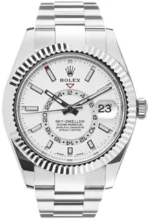 Rolex Sky-Dweller 326934-0001 White gold and Stainless steel White