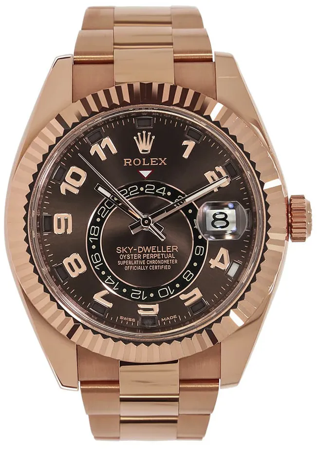 Rolex Sky-Dweller 326935-0003 42mm Rose gold Brown