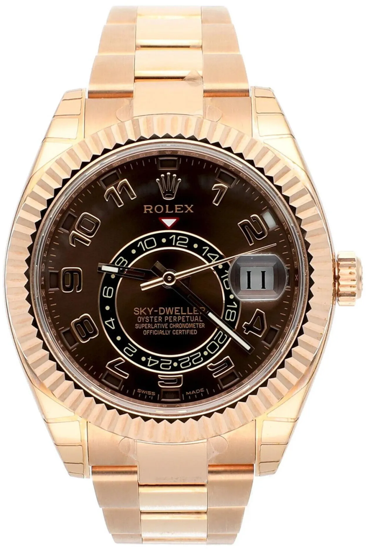 Rolex Sky-Dweller 326935-0003 42mm Rose gold Brown