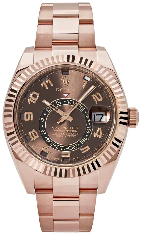 Rolex Sky-Dweller 326935-0003 42mm Rose gold Brown