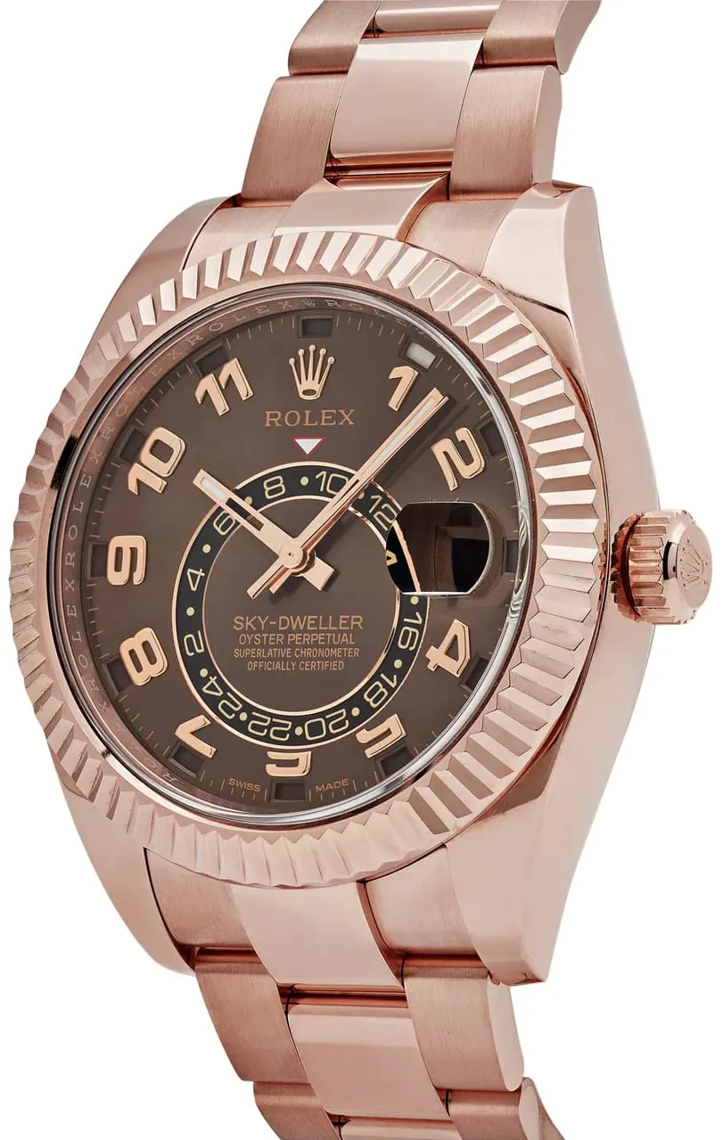 Rolex Sky-Dweller 326935-0003 42mm Rose gold Brown 3