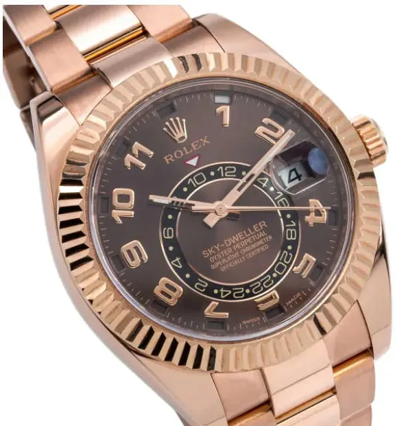 Rolex Sky-Dweller 326935-0003 42mm Rose gold Brown 4