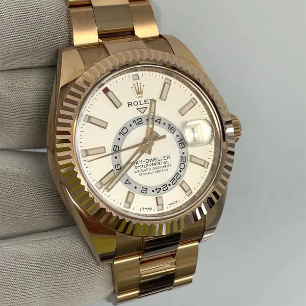 Rolex Sky-Dweller 326935-0005 42mm Rose gold White