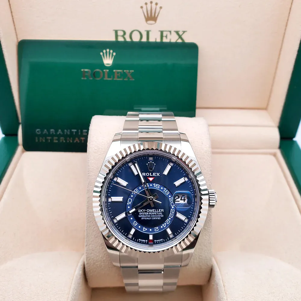 Rolex Sky-Dweller 336934-0005 42mm White gold and Oystersteel Blue