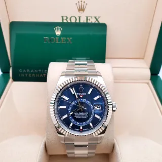 Rolex Sky-Dweller 336934-0005 White gold and Stainless steel Blue