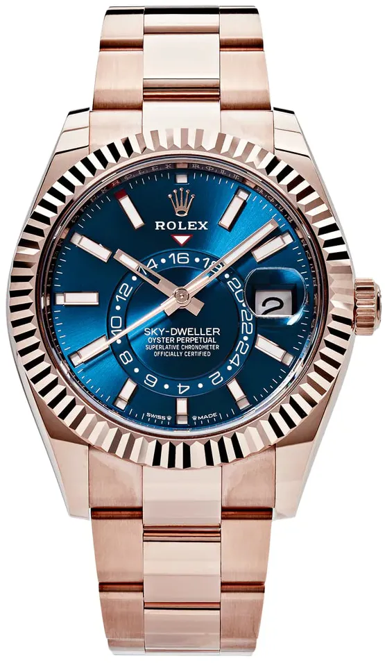 Rolex Sky-Dweller 336935-0001 42mm Everose gold Blue and Green