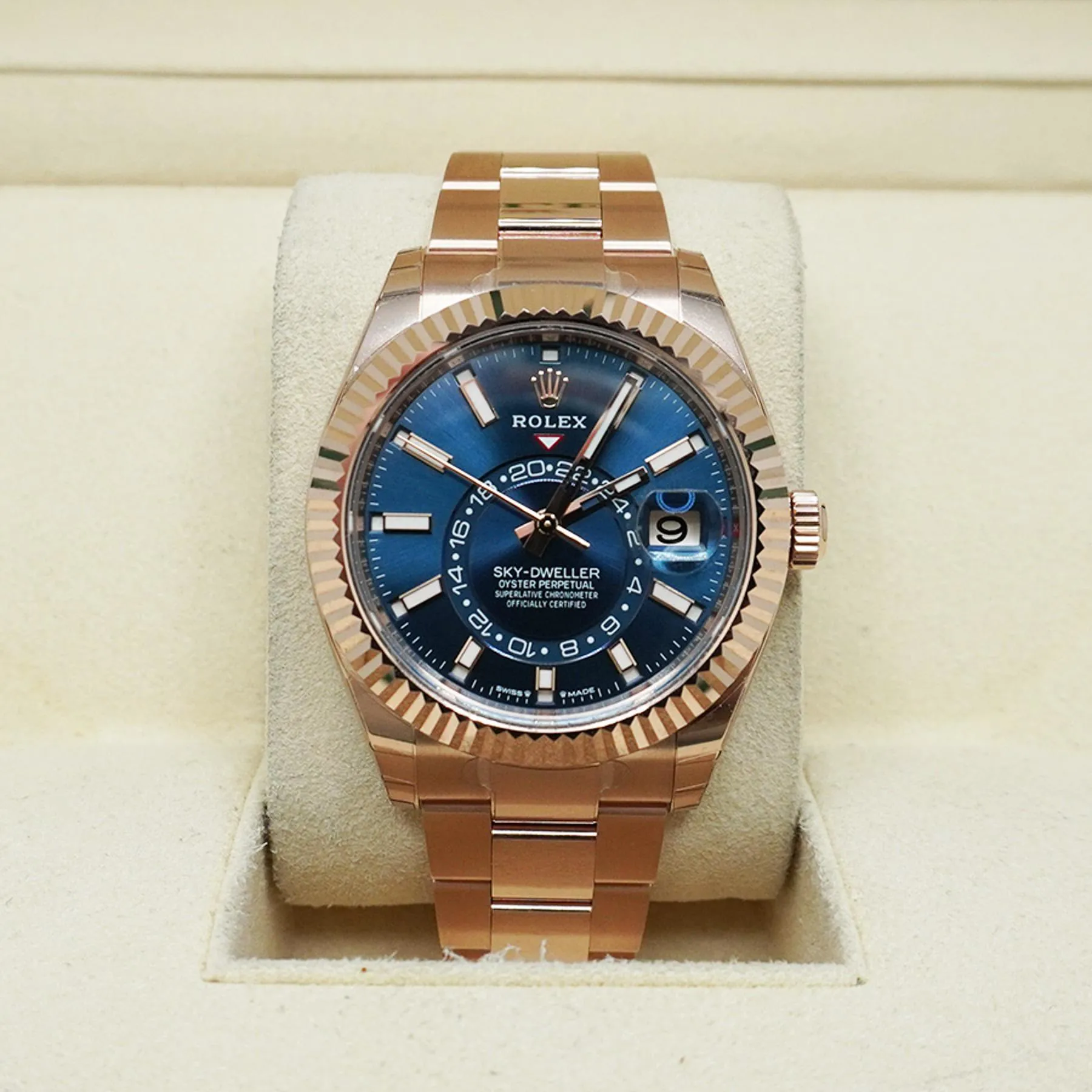 Rolex Sky-Dweller 336935-0001 42mm Rose gold Blue