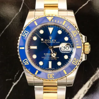 Rolex Submariner 116613LB-0005 Yellow gold and Stainless steel Blue