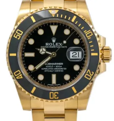 Rolex Submariner 116618LN-0001 40mm Yellow gold Black