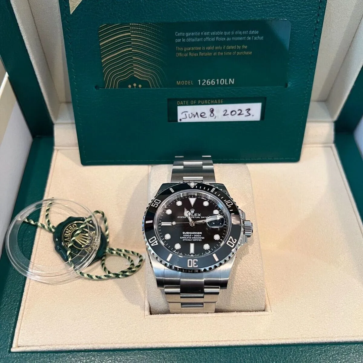 Rolex Submariner 126610LN-0001 41mm Oystersteel Black