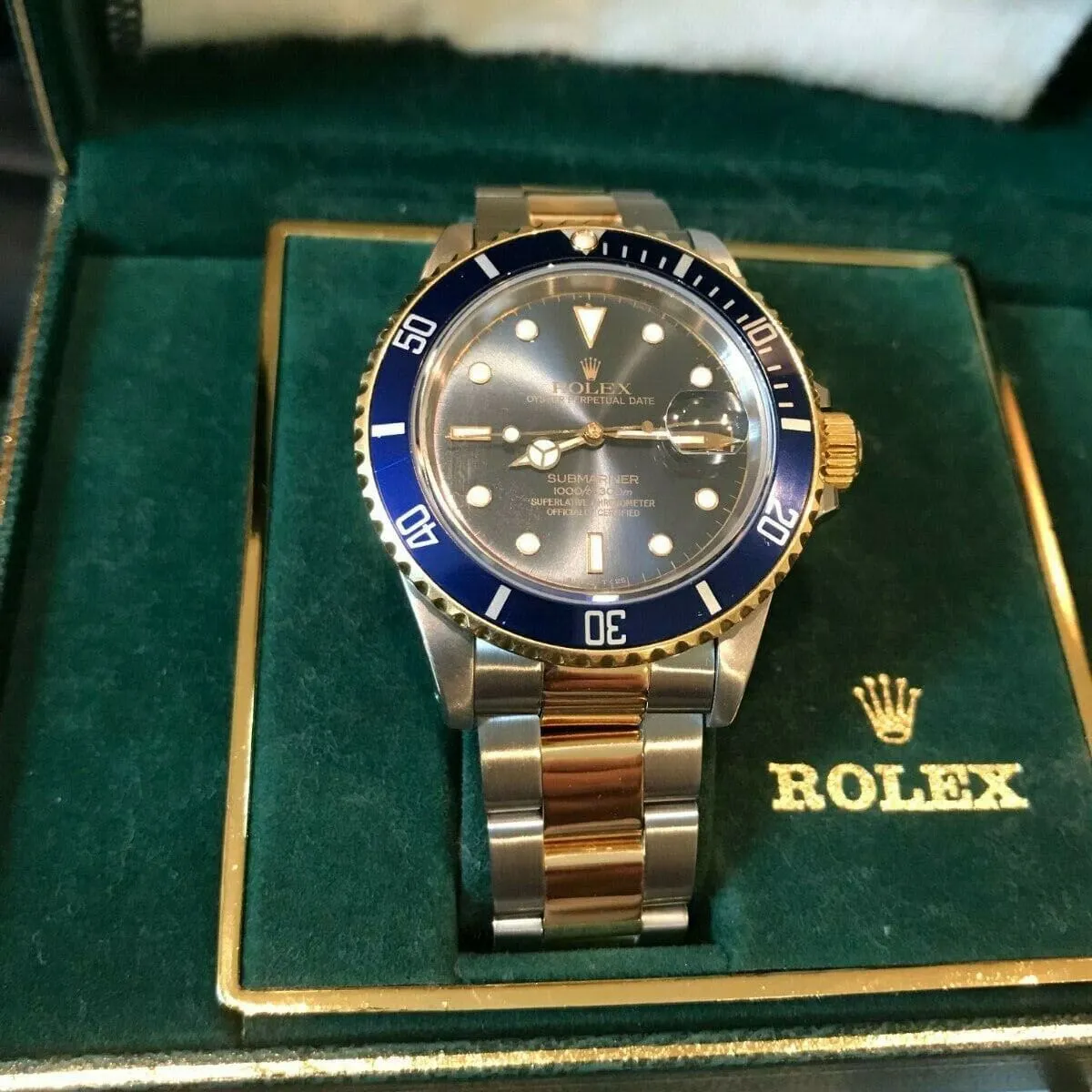 Rolex Submariner 16803 40mm Stainless steel Blue