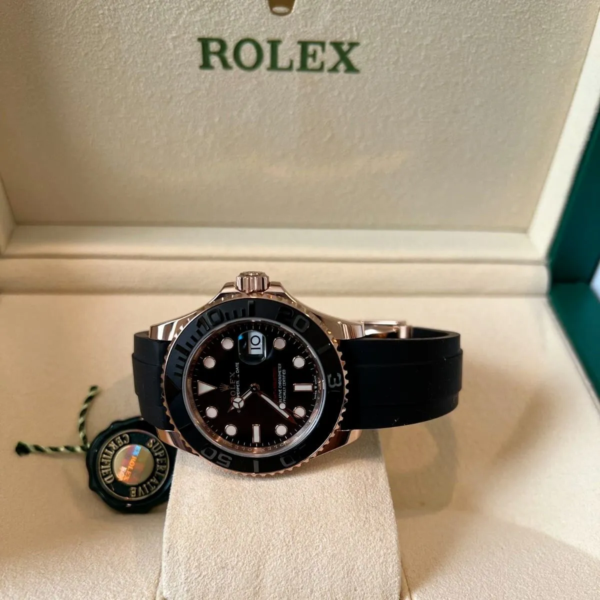 Rolex Yacht-Master 126655-0002 40mm Everose gold Black 2