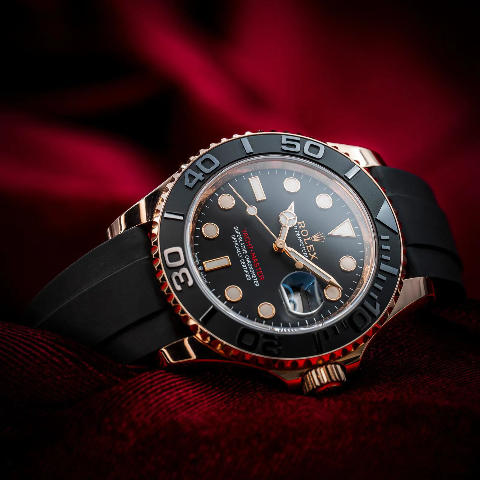 Rolex Yacht-Master 126655-0002 40mm Everose gold Black 7