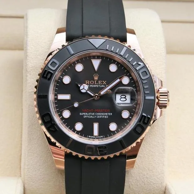 Rolex Yacht-Master 116655-0001 40mm Rose gold Black