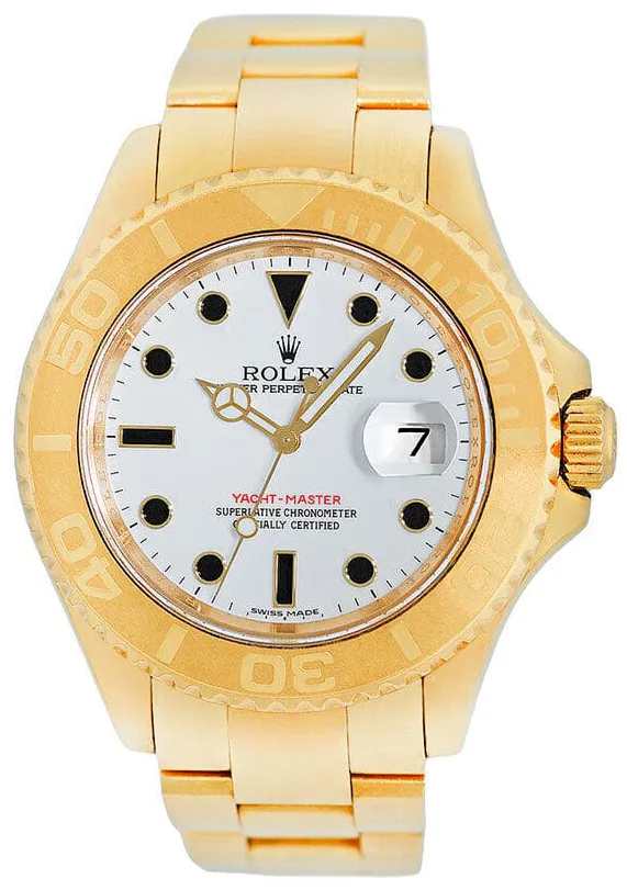 Rolex Yacht-Master 168628 35mm Yellow gold White