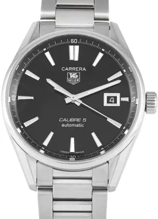 TAG Heuer Carrera Calibre 5 WAR211A.BA0782 Stainless steel Black