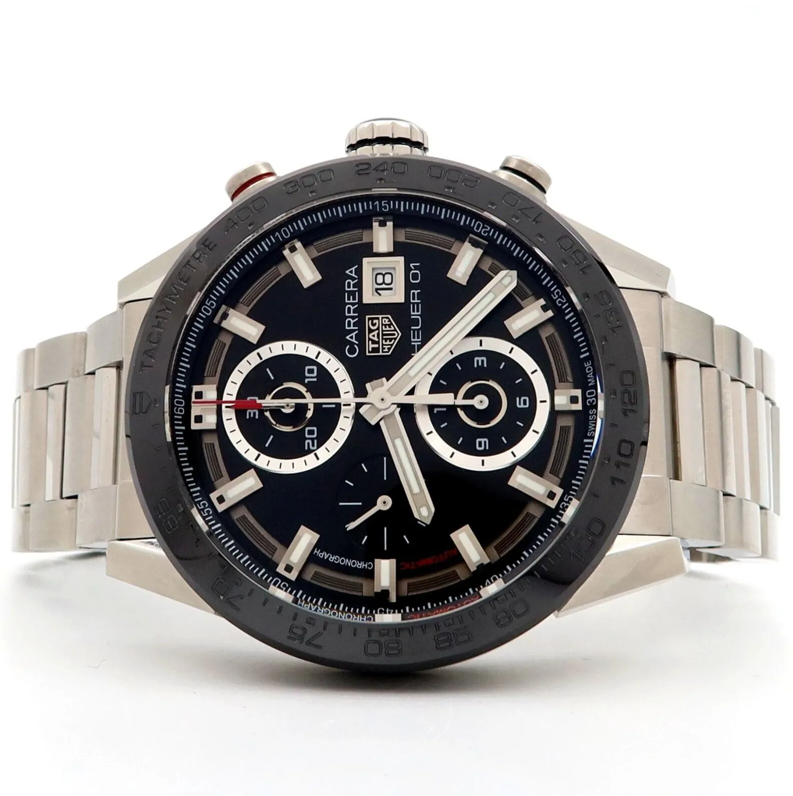 TAG Heuer Carrera Calibre HEUER 01 CAR201Z.BA0714 43mm Ceramic Black