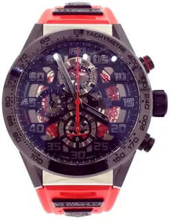 TAG Heuer Carrera Calibre HEUER 01 CAR201E.FT6087 Stainless steel and PVD Skeletonized