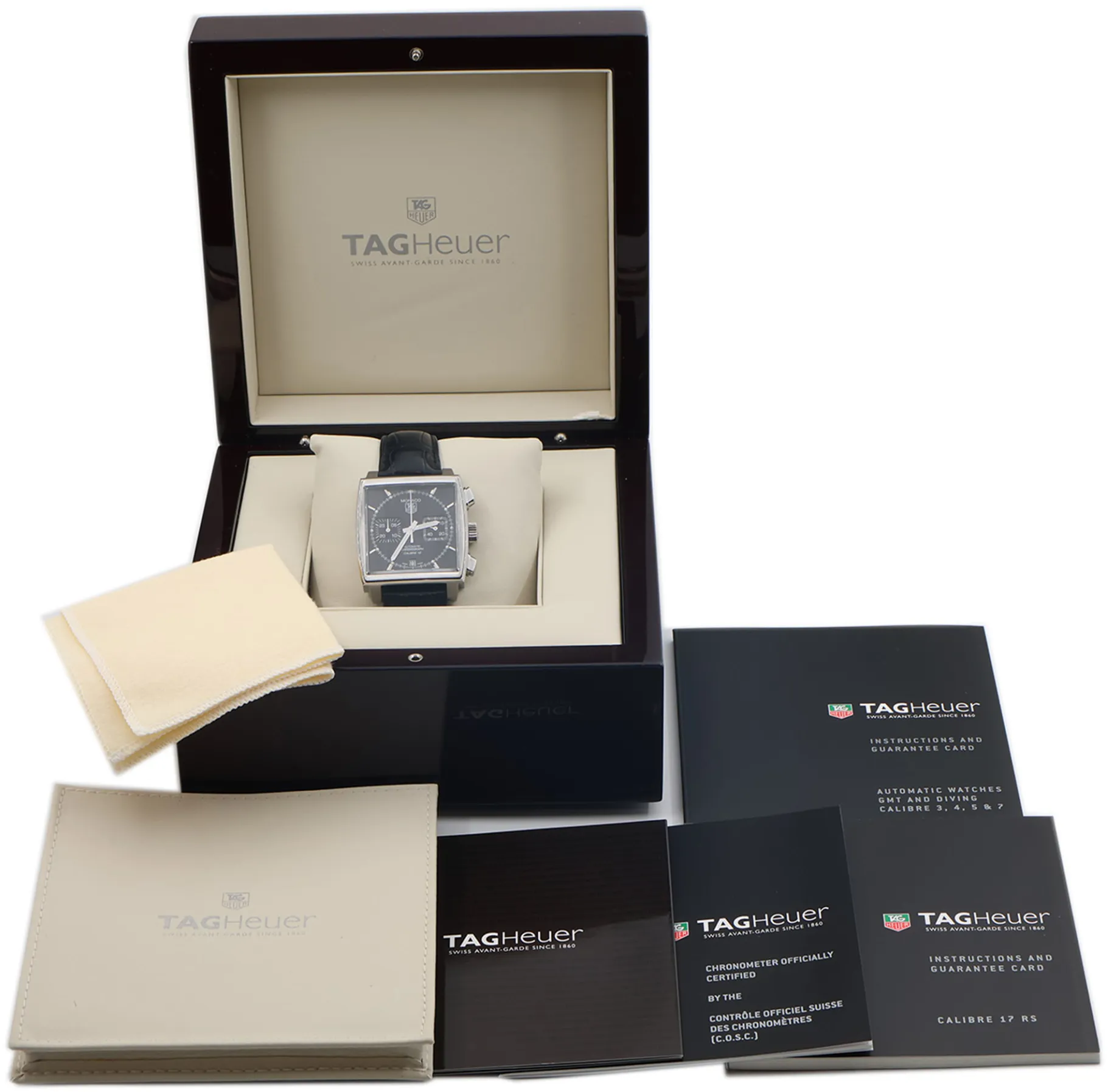 TAG Heuer Monaco CAW2110 39mm Stainless steel Black 1