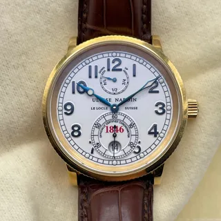 Ulysse Nardin Marine Chronometer 261-77 Yellow gold White