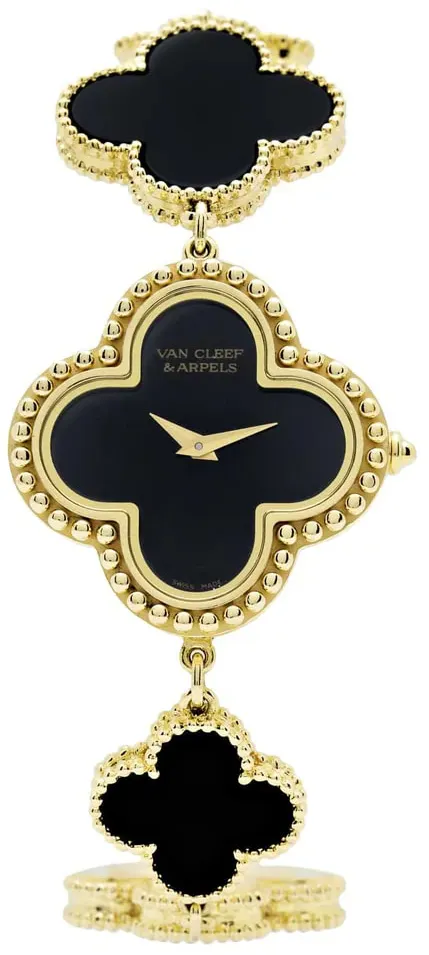 Van Cleef & Arpels Alhambra 136674 26mm Yellow gold Black