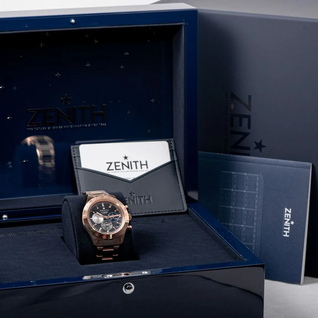 Zenith Chronomaster Sport 18.3101.3600/21.M3100 41mm Rose gold Black 1