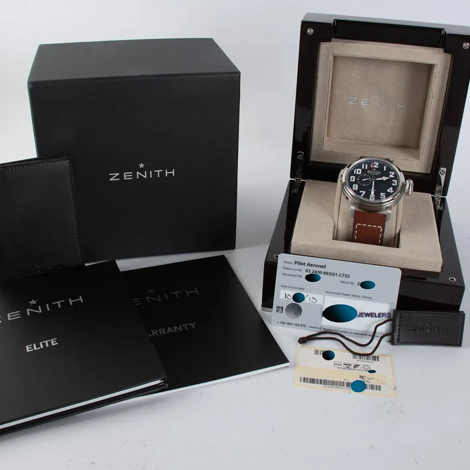 Zenith Pilot 03.2430.693/21.C723 48mm Stainless steel Black 3