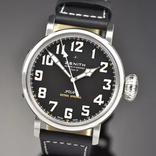 Zenith Pilot Type 20 Extra Special 03.2430.3000/21.c738 Stainless steel Black