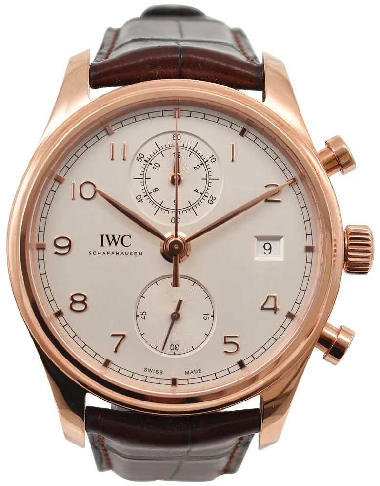 IWC Portugieser IW390301 42mm Rose gold Silver