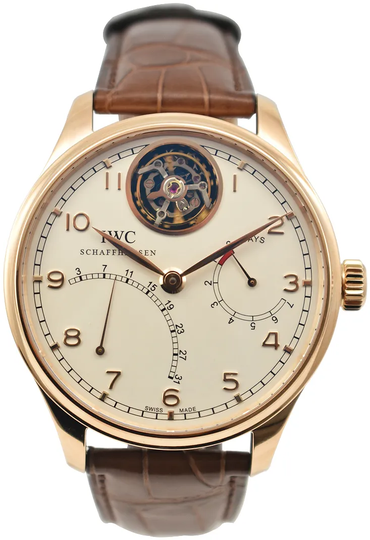 IWC Portugieser IW504402 44mm Rose gold Silver