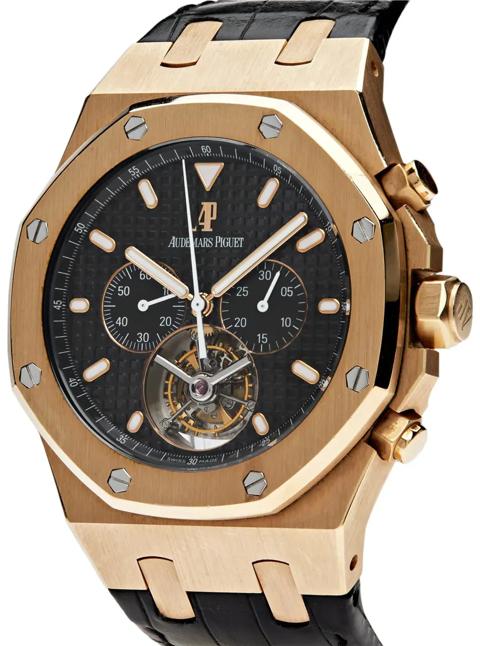 Audemars Piguet Royal Oak Tourbillon 25977OR.OO.D002CR.01 44mm Rose gold Black 3