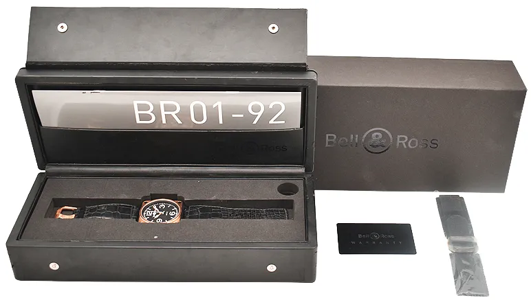 Bell & Ross BR 01 BR0192-BICOLOR 46mm Stainless steel and PVD Black 2