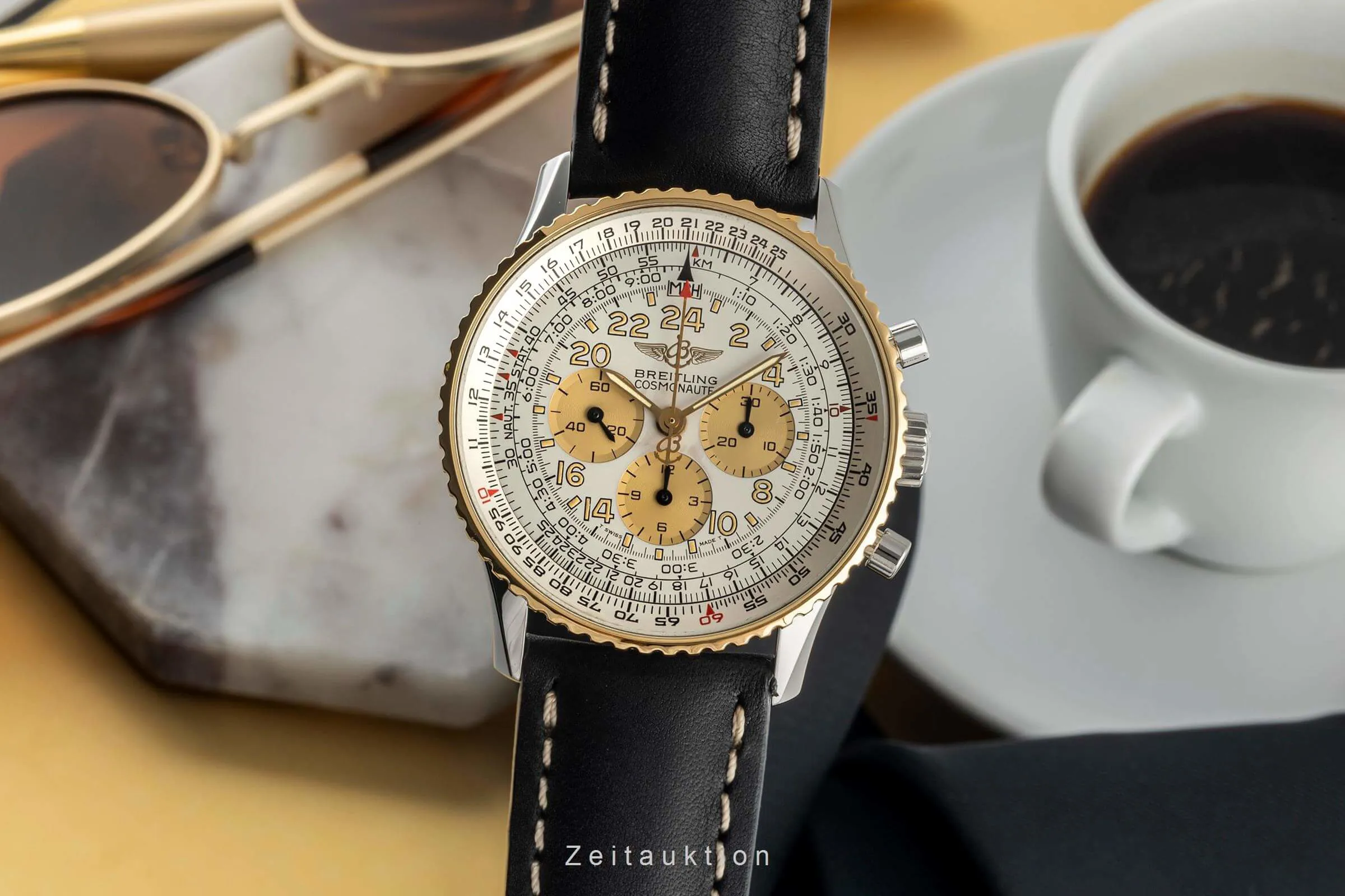Breitling Navitimer Cosmonaute 81600B 41mm Yellow gold and stainless steel