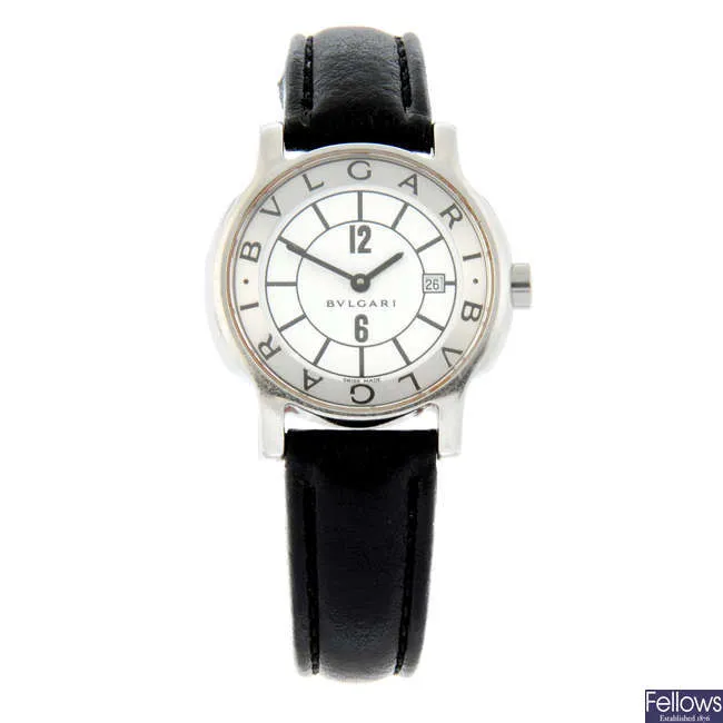 Bulgari Solotempo ST29S 29mm Stainless steel White