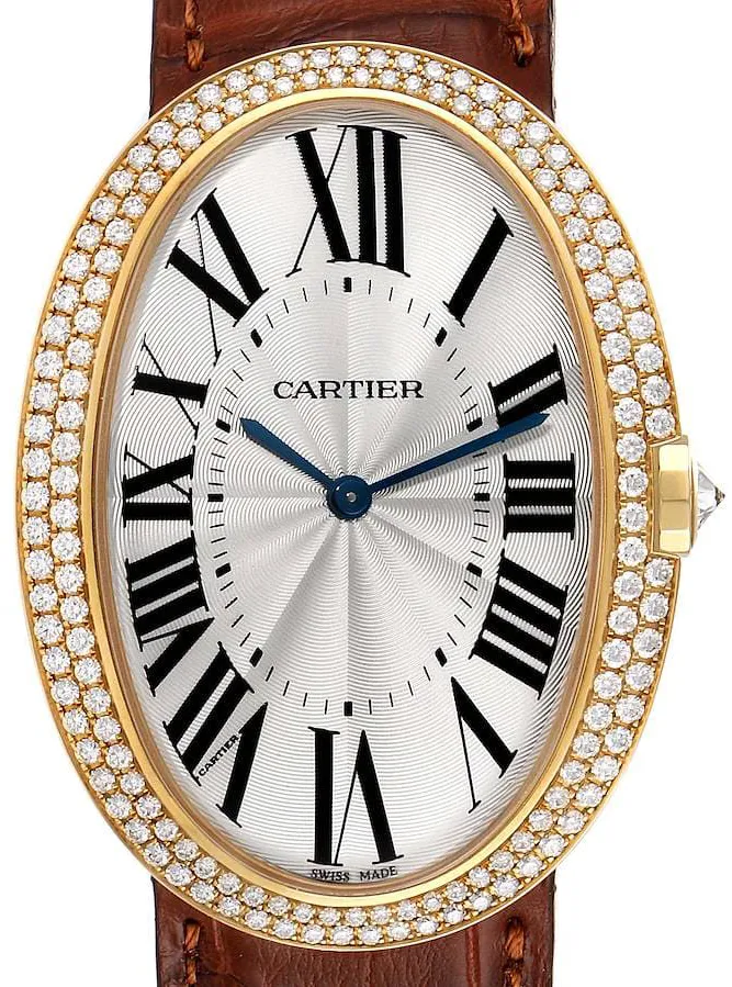 Cartier Baignoire WB520005 44mm Yellow gold Silver