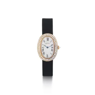 Cartier Baignoire Yellow gold and Diamond Silver